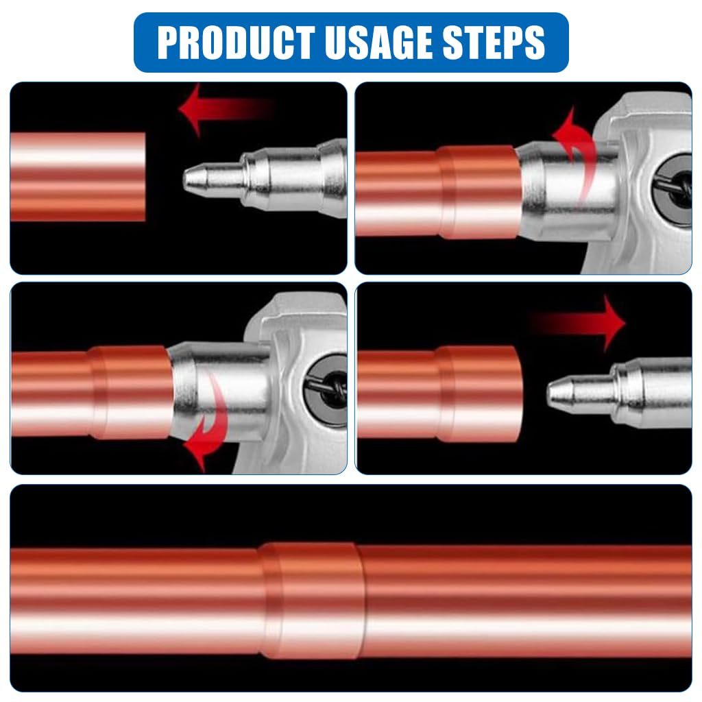 Serplex® Manual Copper Pipe Expander Pipe Tube Expanding Tool Multi Size Copper Pipe Tube Expander Tool Spring Loaded Manual Expander for 6-22mm Copper Pipes Tubes Serplex® Manual Copper Pipe Expander Pipe Tube Expanding Tool Multi Size Copper Pipe Tube Expander Tool Spring Loaded Manual Expander for 6-22mm Copper Pipes Tubes